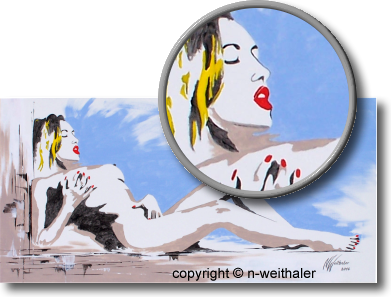 MI VOGLIO pittura astratta a fuoco - opera d'arte del artista N.Weithaler